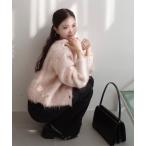 ニット セーター 「 nanamiさんコラボ 」前後2wayシャギーニットトップス レディース