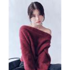 ニット セーター フォックスカシミアオフショルニットトップス レディース