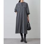 ショッピングマキシ ワンピース ロングシャツワンピース