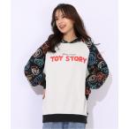 ショッピングトイストーリー パーカー 親子お揃い ディズニー トイ・ストーリー 総柄切替パーカー 1006A レディース メンズ