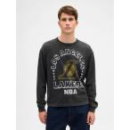 ショッピングGAP tシャツ NBA ロサンゼルス レイカーズ クロップドグラフィックTシャツ メンズ レディース