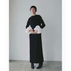 ワンピース ボリュームスリーブニットワン