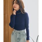 ショッピングタートルネック ニット セーター 「miki監修カラーあり・チクチクしない」リブタートルニット レディース