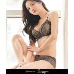 ブラジャー ショーツセット 「Bra Jelly」ピオニーレースアップブラ＆ショーツ「グラマーサイズ」