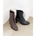 ショッピングラウンド ブーツ 晴雨兼用｜ヒールレースアップブーツ　7305435 レディース