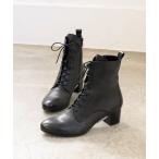 ショッピングあしながおじさん ブーツ ヒールレースアップブーツ　3710393 レディース