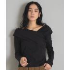 tシャツ 裏起毛オフショルアシメカットソー レディース