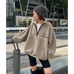  футболка тренировочный половина Zip . вышивка флис женский 