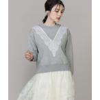 ショッピングレース tシャツ レースダンボールプルオーバー レディース