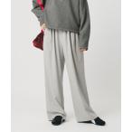 パンツ 裏起毛ジョーゼット ワイドパンツ ウォッシャブル レディース