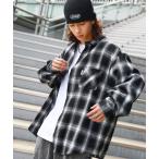 「MSG」 長袖ネルシャツ L ブラック メンズ