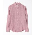 「Abercrombie&Fitch」 長袖シャツ S レッド メンズ