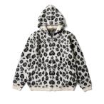 パーカー 「UNIVERD72/ユニバード」MOHAIR TOUCH KNIT ZIP PARKA LEOPARD / レオパード アニマル柄 モヘア