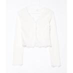 ショッピングサマー カーディガン 「by muni:r」 ニットカーディガン FREE ホワイト レディース