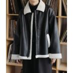 [epnok] мутоновое пальто LARGE черный мужской 