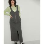 「ADAM ET ROPE'」 サロペットスカート FREE ブラック レディース