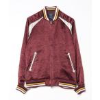 「glamb」 スカジャン 2 バーガンディー メンズ