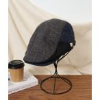 ショッピングハンチング 帽子 ベレー帽 RUBEN WOVEN COMBI HUNTING ウーブン コンビ ハンチング ヘリンボーン メンズ レディース