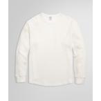 「BROOKS BROTHERS」 長袖Tシャツ LARGE ホワイト メンズ
