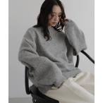 ニット セーター クルーネックカラーニットプルオーバー レディース