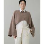 ショッピングショール ストール マフラー 2WAYハイネックニットジレ レディース
