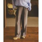 パンツ ツイードライクイージーワイドパンツ レディース
