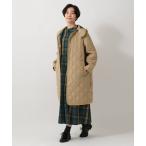 コート アウター タータンチェック柄フード付きキルトロングコート/Afternoon Tea Original Tartans レディース