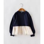 tシャツ 「おそろい」フラワーモチーフ付きチュニック キッズ 子供服 女の子