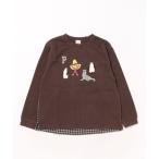 tシャツ 「おさるのジョージ」接結アップリケ長袖Tシャツ キッズ 子供服 男の子