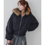 ショッピングアンドミー ma1 ma-1 「MARCHES」フェイクファー付ＭＡ-１ レディース