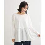 tシャツ 裾フレアホワイトインナー レディース