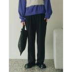 パンツ カットコールストレートパンツ レディース