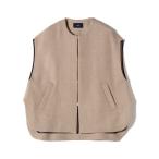 ベスト ジレ Bellandi メルトン ウール ジレ レディース