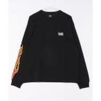 tシャツ VANS ヴァンズ M Flames Punk Logo L TEE ロングスリーブ 125K1024500 BLACK メンズ
