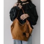 トートバッグ スウェードライクカームトート レディース