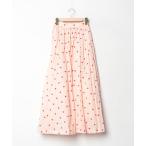 「OBLI」 ロングスカート 1 オレンジ レディース