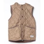 ショッピングアーメン 「ARMEN」 キルティングベスト 0 ブラウン レディース