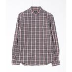 [SHIPS] в клетку рубашка с длинным рукавом M серый мужской 