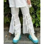 「Candy Stripper」 ブーツカットパンツ 2 オフホワイト レディース
