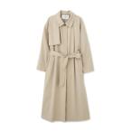 [NATURAL BEAUTY BASIC] пальто с отложным воротником MEDIUM бежевый женский 