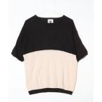 [URBAN RESEARCH Sonny Label] короткий рукав вязаный ONE черный мужской 