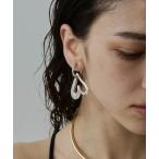 [loni] серьги ( обе уголок для ) FREE серебряный женский 