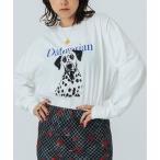 ショッピングローズ tシャツ (CREOLME)DOG GRAPHIC L/S TEE レディース