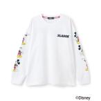 ショッピングミッキー tシャツ 「DISNEY」ミッキーマウス/袖プリント長袖Tシャツ キッズ 子供服 男の子