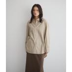 ブラウス シャツ ストライプビッグシャツ レディース