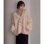カーディガン nuance design shaggy cardigan /  ニュアンスデザインシャギーカーディガン レディース