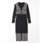 ショッピングTOKYO 「PUBLIC TOKYO」 ニットワンピース FREE ネイビー レディース