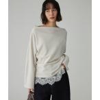 tシャツ 「洗濯可」ベロアドレーププルオーバー レディース