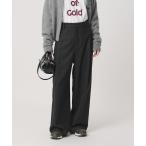 ショッピングワイドパンツ スラックス パンツ ストライプ タックワイドパンツ レディース