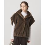 ショッピングジレ ベスト ジレ 「STUDIO AR」OLENA リバーシブル フェイクファー ベスト レディース